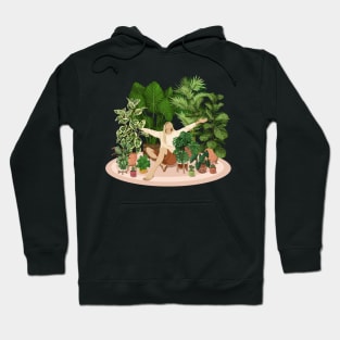 Reading with plants 12 Hoodie